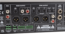 2 Zone Installation Mixer with 4 Dual Stereo Channels + 2 Mic Inputs